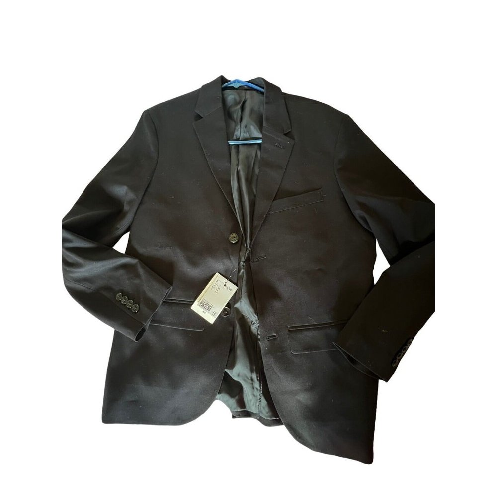 H&M Black Mens Blazer Comfort Fit Size 36R